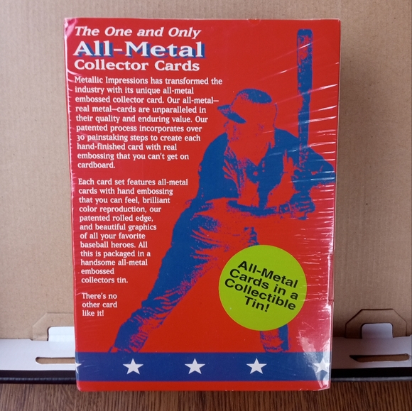 ⚾🏆Mickey Mantle "(5) - All Metal Cards" Sealed Tin🏆⚾ - Picture 4 of 4